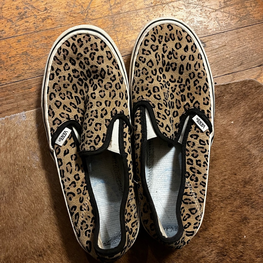 Vans Leopard Slip-Ons